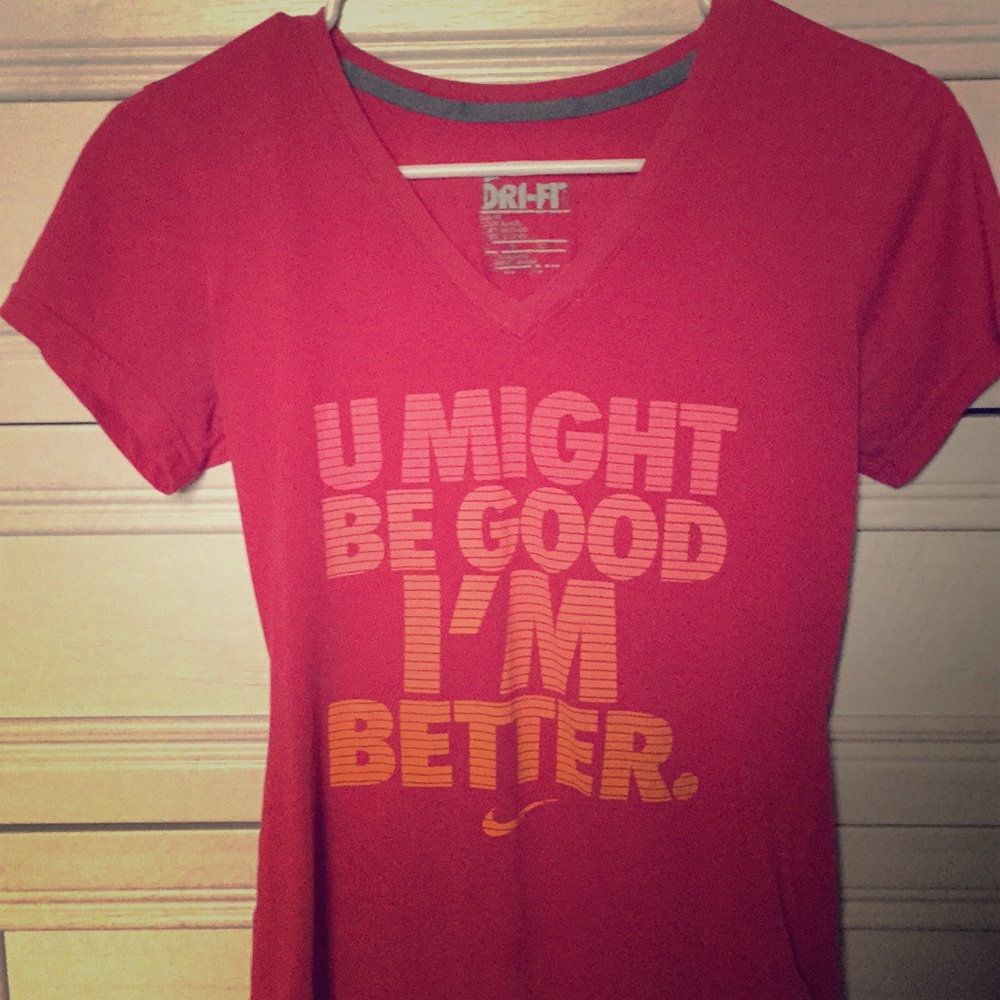 Dri-fit Nike running shirt.